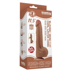 LoveToy SlidingSkin Gode Sliding Skin 20 x 5.3 cm Marron